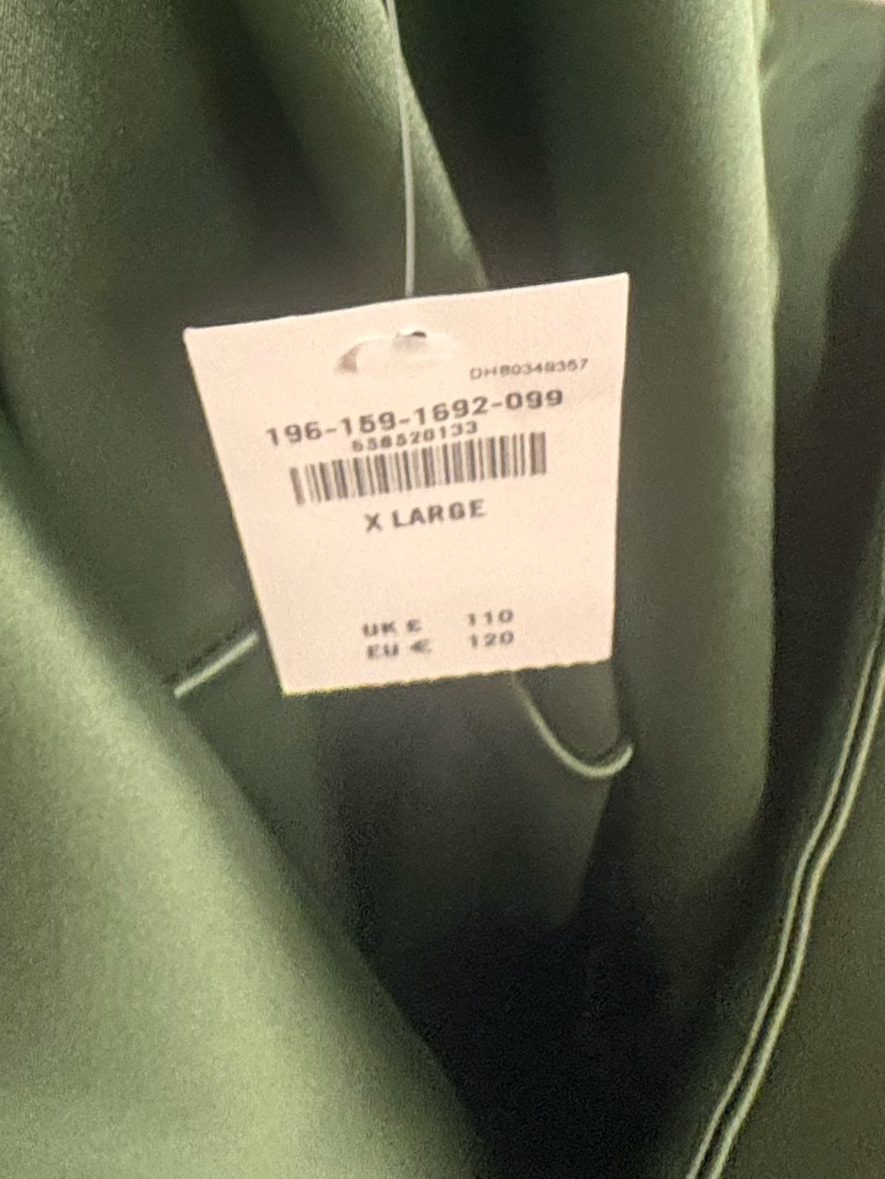 Abercrombie & Fitch Olive Satin Midi Slip Dress - Picture 3 of 6